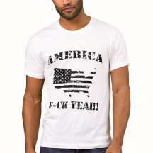 Witzige Shirts AMERICA, F*CK YEAH! -abgewetzt