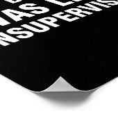 Witzige Shirts für Männer - sarkastisches T-Shirt  Poster (Ecke)