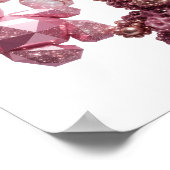 Witzige Silber ABSTRACT ART Moderne Gestaltung v2 Poster (Ecke)