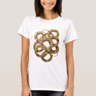 Witzige Silber-GOLDENE RINGE Schrift T-Shirt