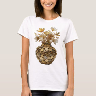 Witzige silberne ABSTRACT ART Statement Design T-Shirt