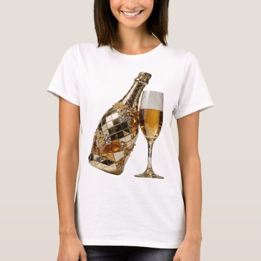 Witzige silberne ABSTRACT ART Statement Design v2 T-Shirt (Vorderseite)