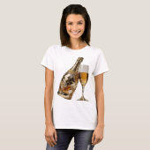 Witzige silberne ABSTRACT ART Statement Design v2 T-Shirt (Vorne ganz)
