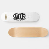 witzige Skateboard "Willkommen in Florida" (Horizontal)