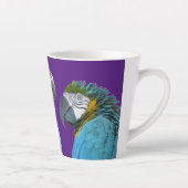 Witzige Talking Papageien Kruste. BG Lila Latte-Ta Milchtasse (Rechts)