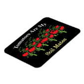 Witzige Tomaten sind meine Bodenmädchen Magnet (Linke Seite)