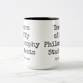 Witzige Tränen meiner Schüler | Philosophielehrer Zweifarbige Tasse (Mittel)