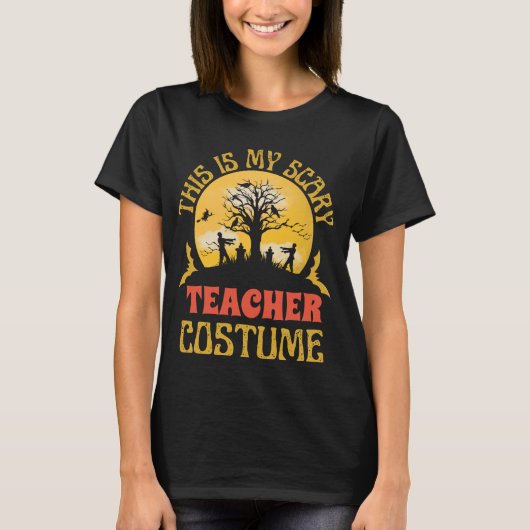 Witzige und Beängstigende Lehrerkostüme zu Hallowe T-Shirt (Vorderseite)