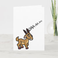 Witzige und Niedliche Talking Goat Vatertag Card