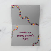 Witzige "Vatertag"-Karte mit Niedlichen Running BA Karte (Innenseite)