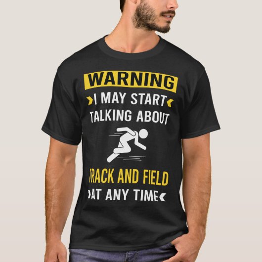 Witzige Warnspur und Feld T-Shirt (Vorderseite)