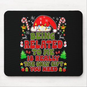 Witzige Weihnachts-Matching-Familie, die mit mir v Mousepad