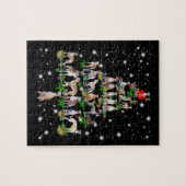 witzige Weihnachtsbaumdekoration Puzzle (Horizontal)