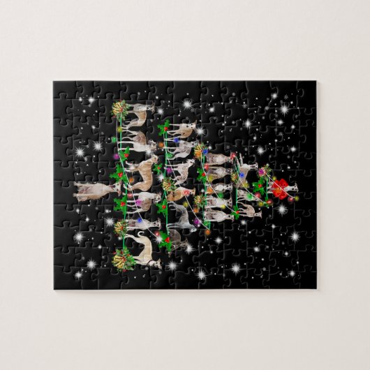 witzige Weihnachtsbaumdekoration Puzzle (Horizontal)