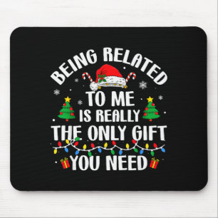 Witzige Weihnachtsfamilie Xmas Pa, die mit mir ver Mousepad