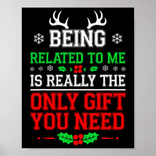 Witzige Weihnachtsfamilie Xmas Pa, die mit mir ver Poster