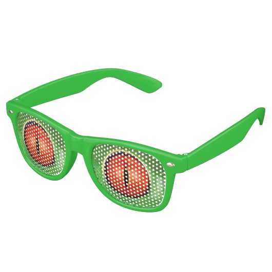 witzige, wilde Eidechsenaugen Sonnenbrille (Schrägansicht)
