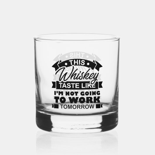 Witzige Wortart Whiskyglas (Rückseite)