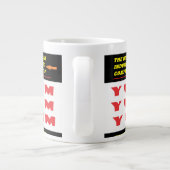 witzige Wörter und Muster Jumbo-Tasse (Rückseite)