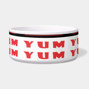 witzige Wörter und Muster Napf