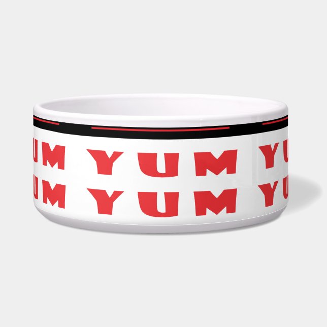 witzige Wörter und Muster Napf (Vorderseite)