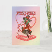 Witzige Wünsche, Fantasie Design.. Karte (Vorderseite)