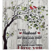 Witzige Zitate für Ehemann | Für Ehemann vorhanden Duschvorhang (Vorderseite)