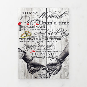 Witzige Zitate für mein Ehemann Geschenk für Ehe Dreifach Gefaltete Ankündigung