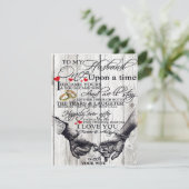 Witzige Zitate für mein Ehemann | Geschenk für Ehe Einladung (Stehend Vorderseite)