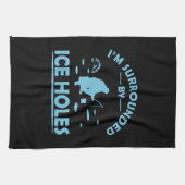 witzige Zitate über Eisfischen Geschirrtuch (Horizontal)