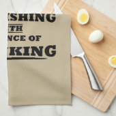 witzige Zitate über Eisfischen und Trinken Liebhab Geschirrtuch (Viertel Falte)