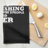 witzige Zitate über Eisfischen und Trinken Liebhab Geschirrtuch (Viertel Falte)