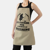 witzige Zitate über Eisfischen und Trinken Liebhab Schürze (InSitu)