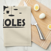 witzige Zitate über Eisfischer Geschirrtuch (Viertel Falte)