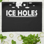 witzige Zitate über Eisfischer Geschirrtuch (Gefaltet)