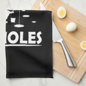 witzige Zitate über Eisfischer Geschirrtuch (Viertel Falte)