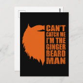 witzige Zitate über Ingwer-Bart Postkarte (Vorne/Hinten)
