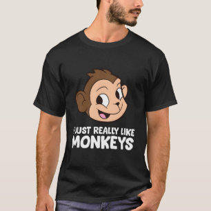 Witziger Affe, ich mag Affen wirklich T-Shirt