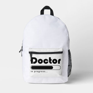 Witziger Arzt in Ausbildung Medizinstudium Ladebal Bedruckter Rucksack