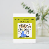 Witziger Arzt! Postkarte (Stehend Vorderseite)