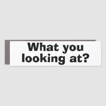 Witziger Autoaufkleber, WAS DU ANSCHAUST?