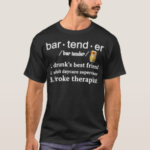 witziger Barkeeper-Definitionsgeschenk T-Shirt