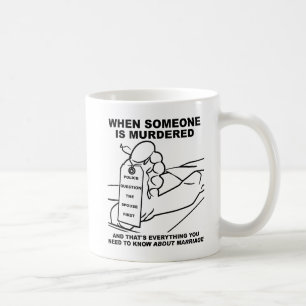 Witziger Becher über die Ehe Kaffeetasse