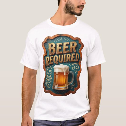 Witziger BIER ERFORDERLICH Tee (Vorderseite)