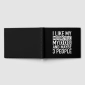 Witziger Biker Ich mag mein Motorrad, Hund Gästebuch (Voll)