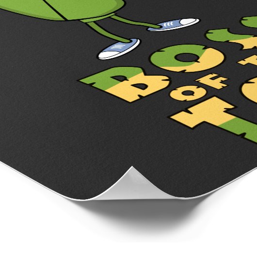 Witziger Boss des Tosskornhole Grafik Poster (Ecke)