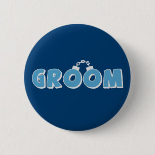 Witziger Bräutigtext Button