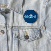 Witziger Bräutigtext Button (Beispiel)