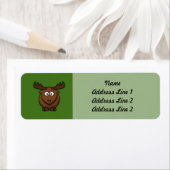 Witziger Cartoon Elche mit grünem Hintergrund (Insitu)