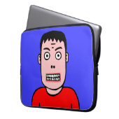 Witziger Charakter 01 Laptopschutzhülle (Vorderseite Links)